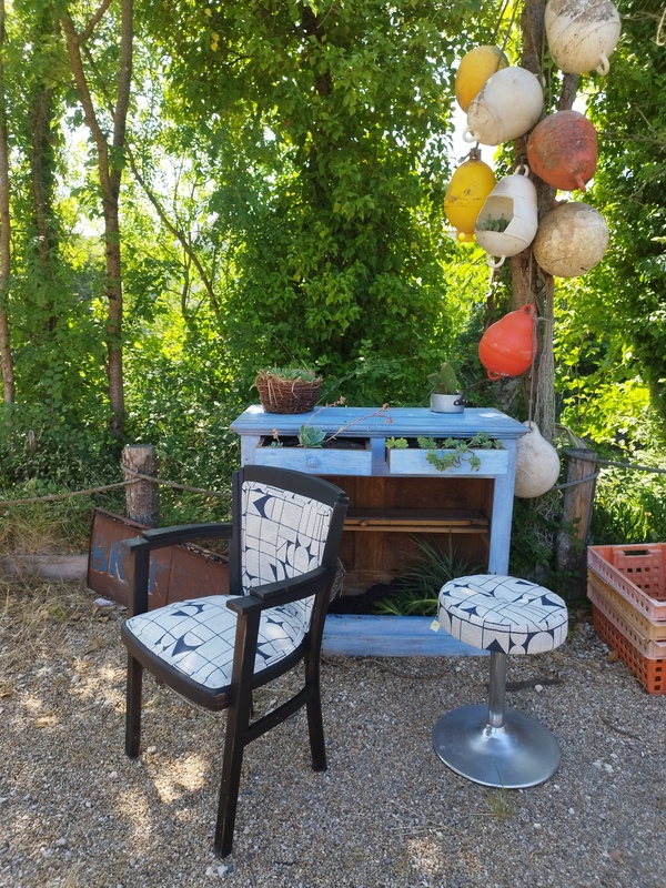 Fauteuil bridge relooké 