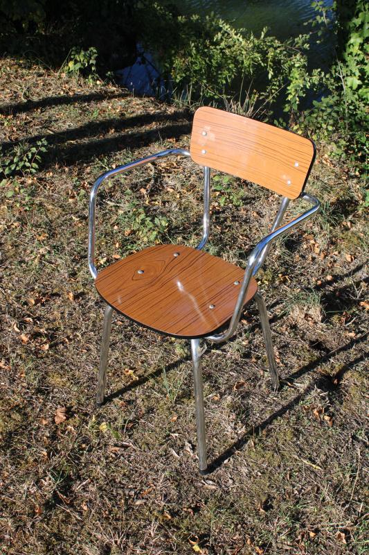 Fauteuil chrome et formica 60's