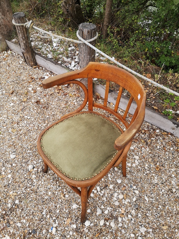 Fauteuil en bois courbé