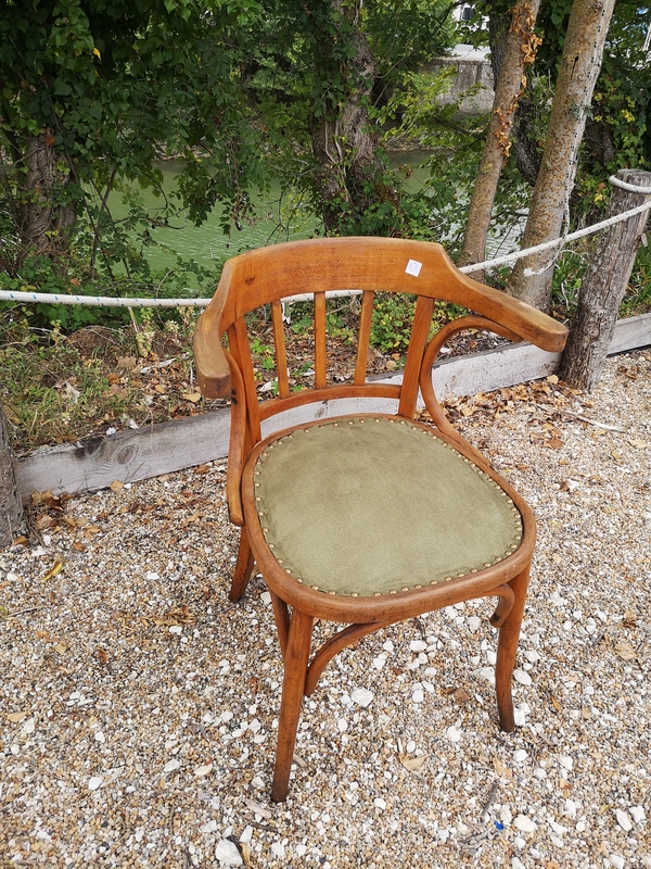 Fauteuil en bois courbé