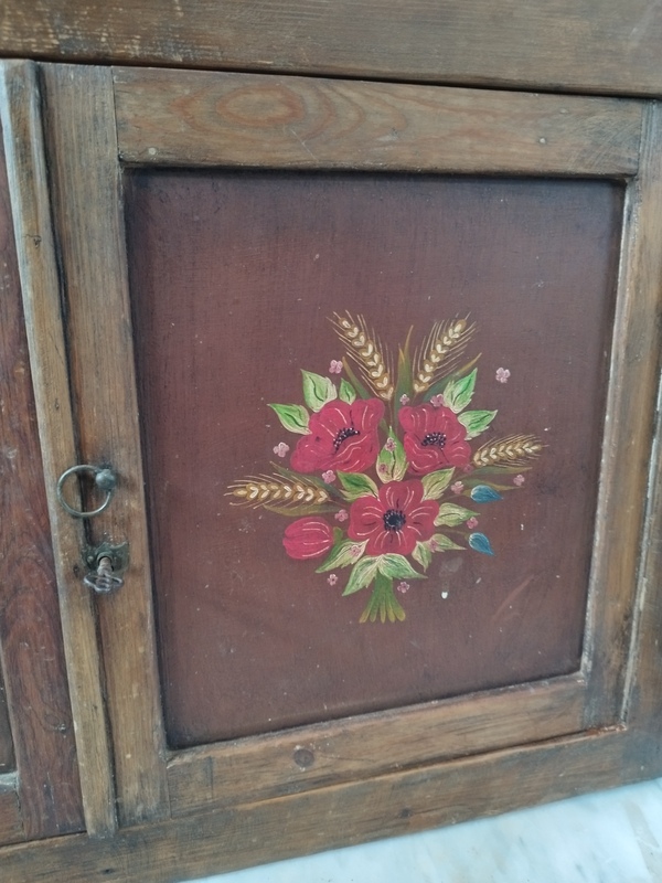 Garde manger 1950s peint main