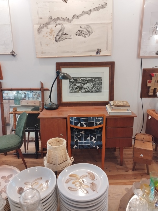 Gravure Chalands sur parc à huitres 