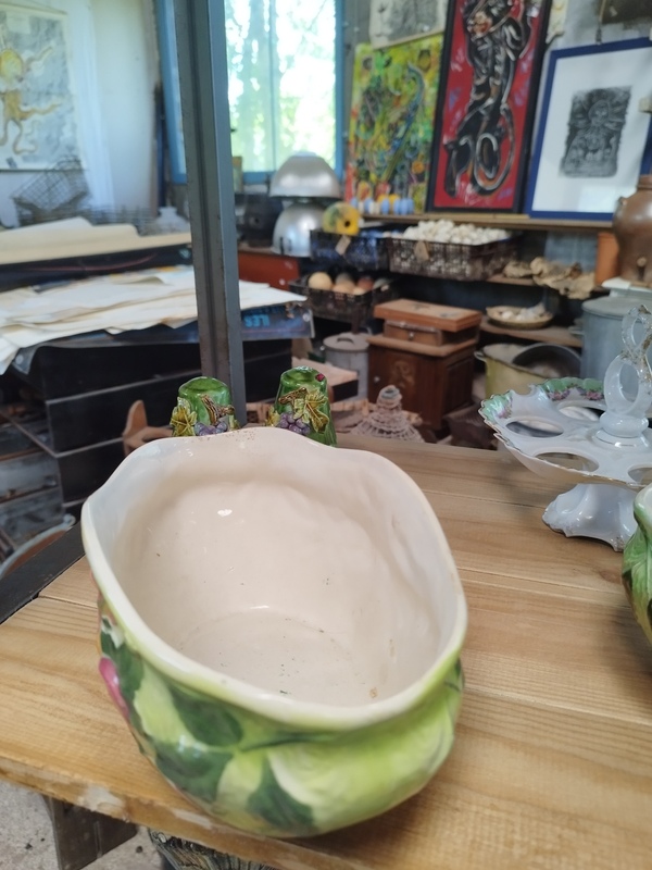 Jardinières en barbotine 