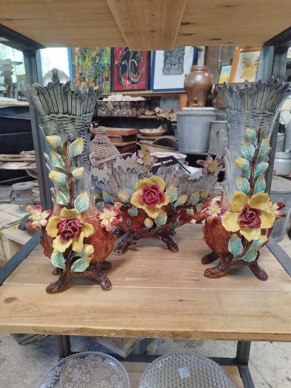 Jardinières en barbotine 