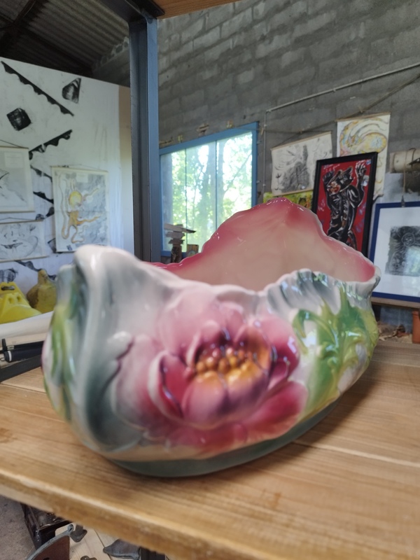 Jardinières en barbotine 