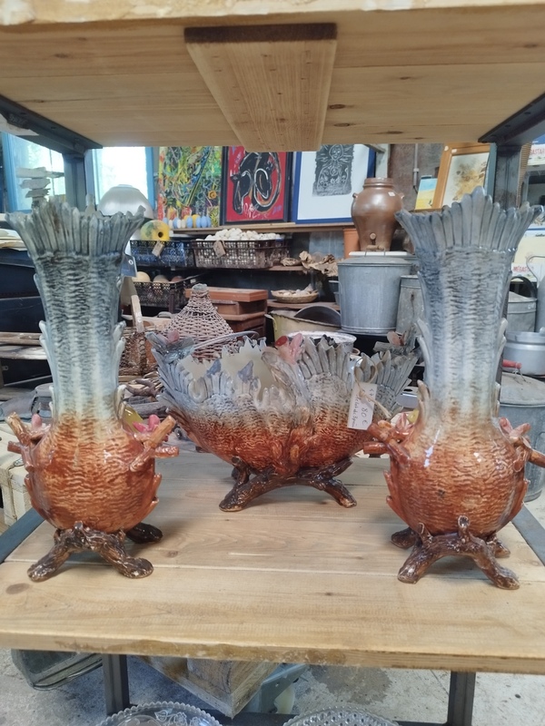 Jardinières en barbotine 