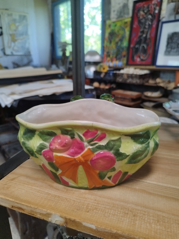 Jardinières en barbotine 