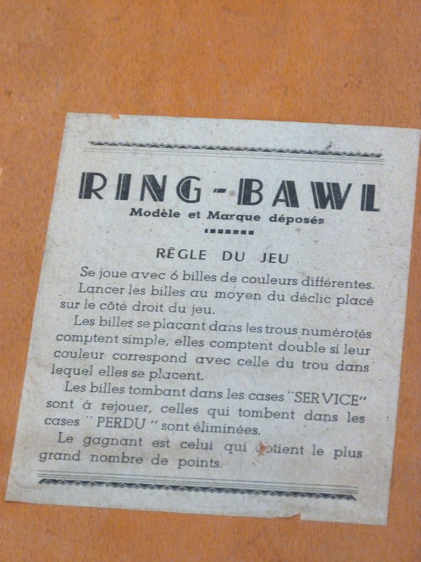 Jouet ancien Ring bawl