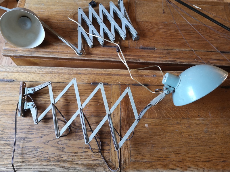 Lampe accordéon années 50 60 