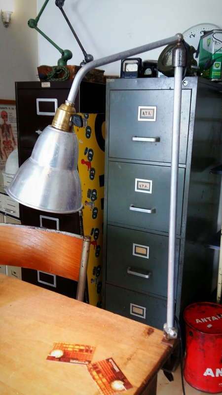 Lampe atelier ancienne