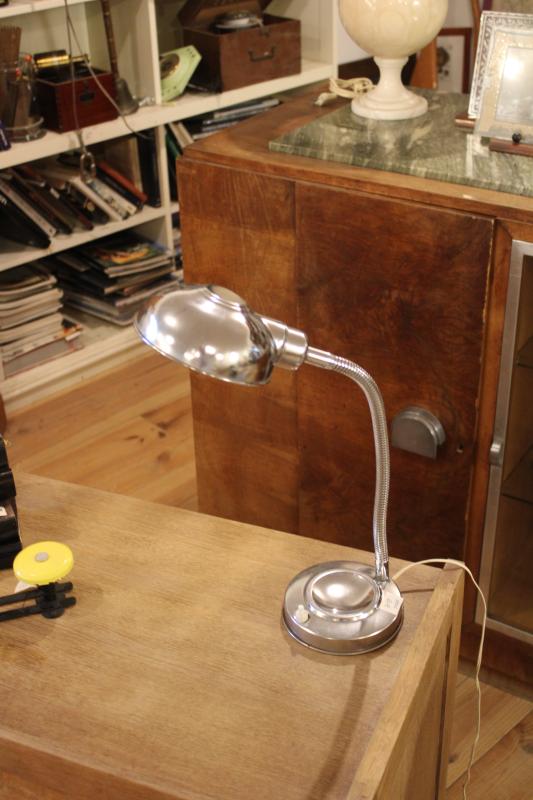 Lampe chromée space age design