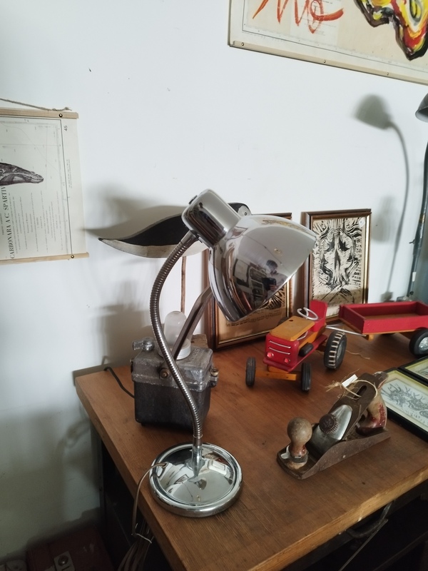 Lampe de bureau chromé 60's