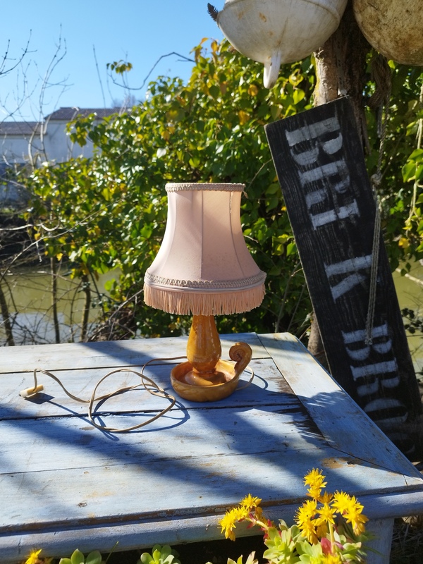 Lampe de chevet céramique 50s 