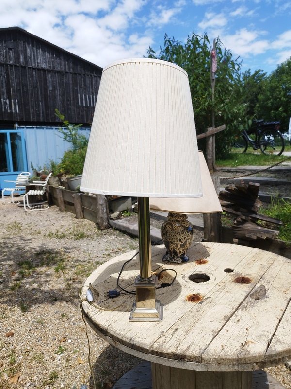 Lampe de table chrome