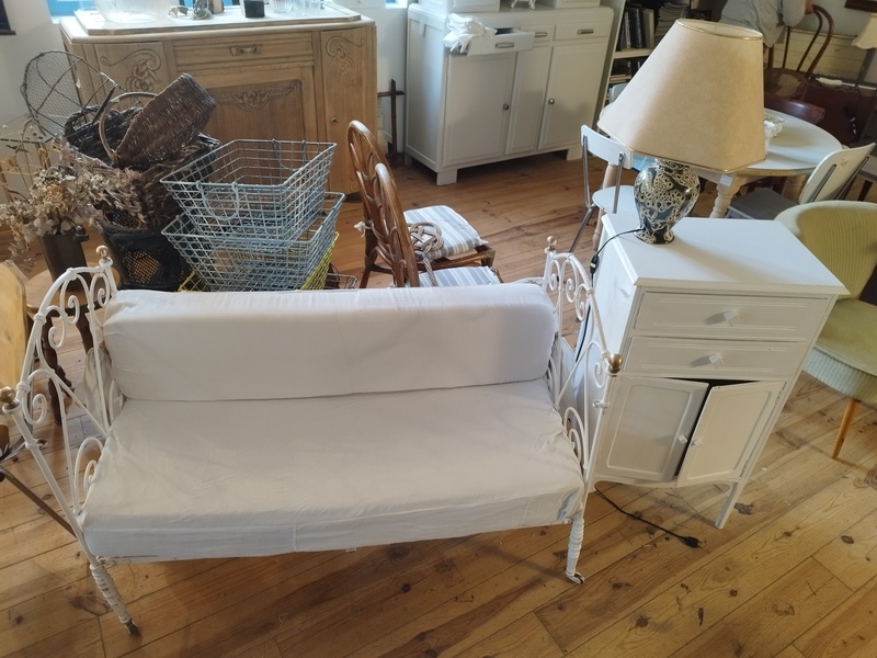 Lit en fer forgé ancien