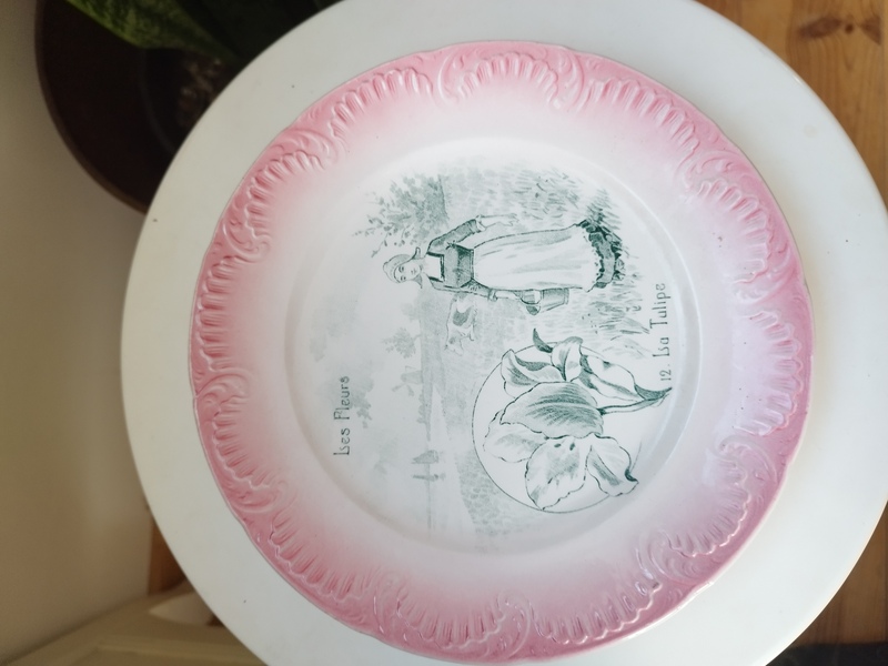 Lot Assiettes déco Digoin Sarreguemines