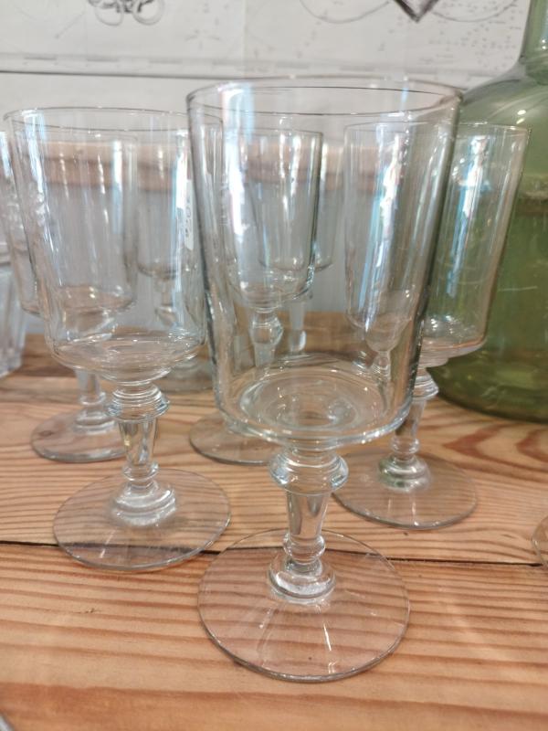 Lot de 8 verres années 50 