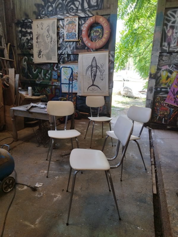 Lot de chaises design 60's