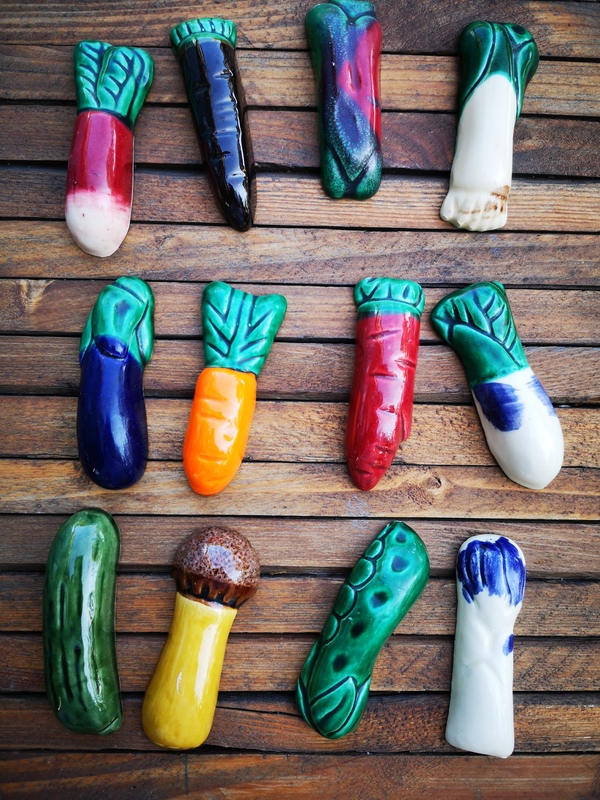 Lot de douze porte couteaux