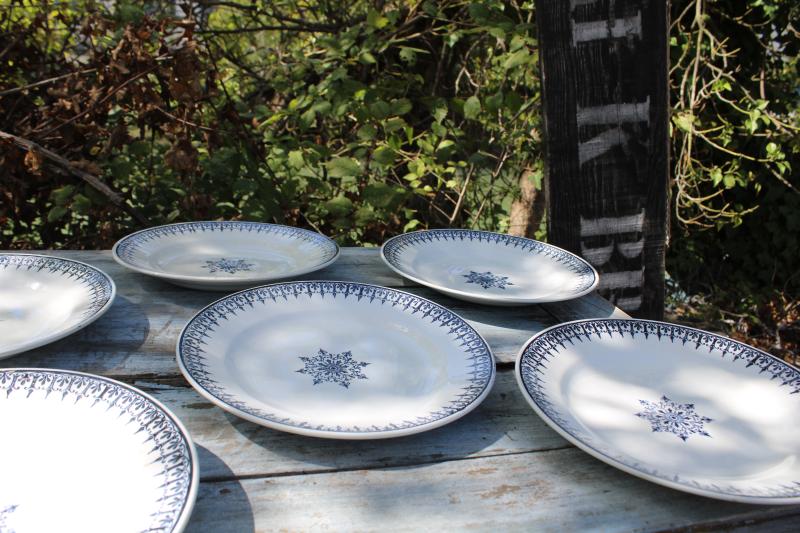 Lot six assiettes Saint Amand 