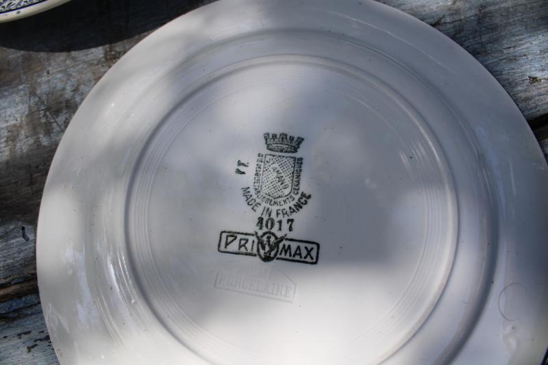 Lot six assiettes Saint Amand 