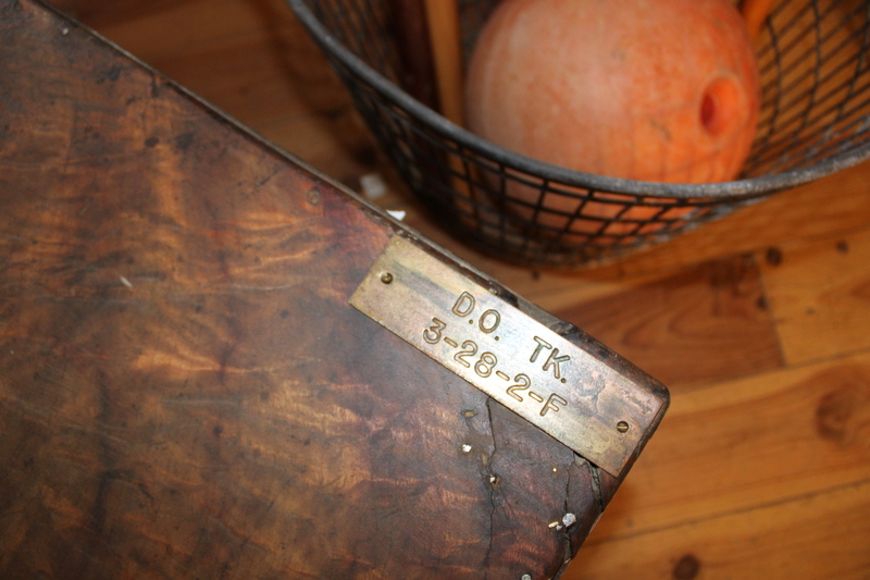 Malle d'officier palissandre 