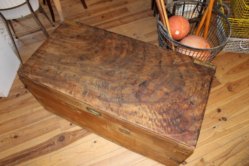 Malle d'officier palissandre 