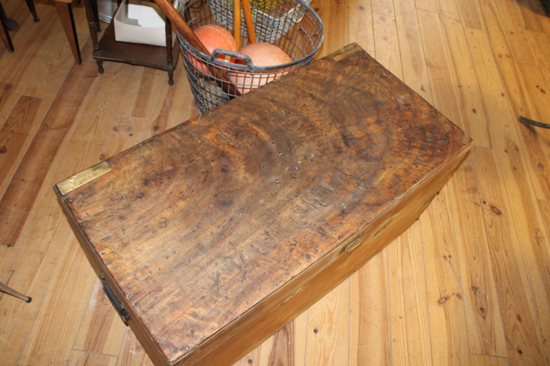 Malle d'officier palissandre 