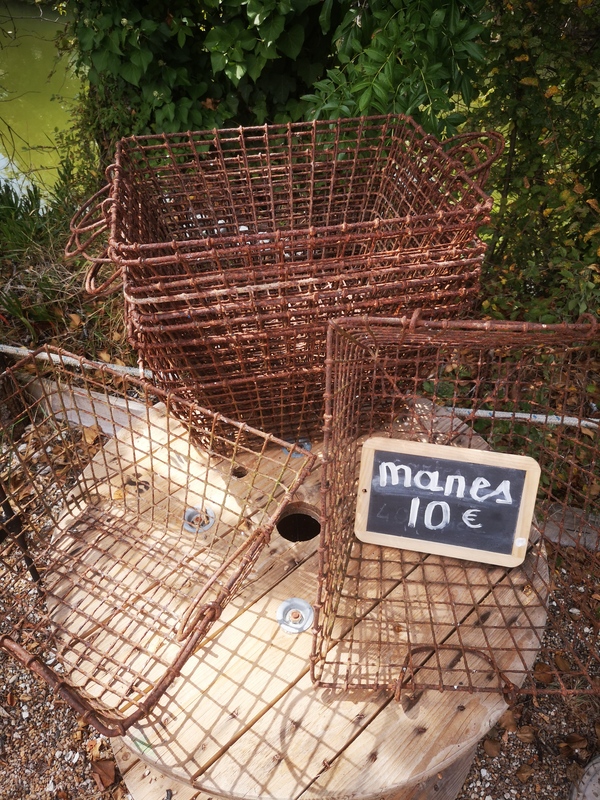 Mane ostréicole panier ancien