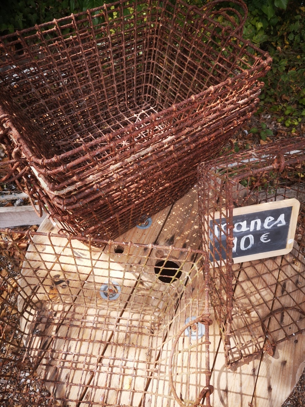 Mane ostréicole panier ancien