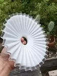 Abat jour opaline dentelle 