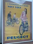 Affiche publicitaire Peugeot 101 102