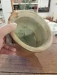 Ancien pot à graisse ou confit en grès vernissé