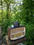 Ancienne radio en bakelite