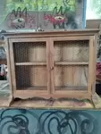 Ancienne vitrine à vaisselle 