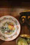 Assiette ancienne peint main