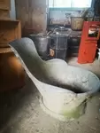 Baignoire bassine en zinc