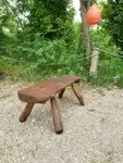Banc brutaliste XXe 