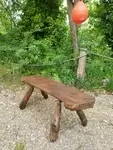 Banc brutaliste XXe 