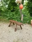 Banc brutaliste XXe 