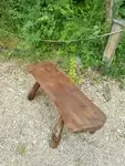 Banc brutaliste XXe 