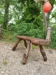 Banc brutaliste XXe 