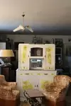 Buffet vaisselier ancien peint 