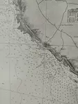 Carte de Marennes Oléron en noir et blanc.
