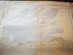 Carte marine vintage de la Tamise Angleterre