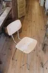 Chaise chrome et bois années 60 70 