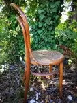 Chaise de bistro en bois courbé