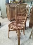 Chaise en rotin vintage