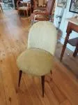 Chaise moumoute anis