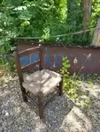 Chaise paillée enfant